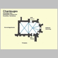 Chanteuges, ehem.Abtei, Kapelle Sainte-Anne, Plan Jochen Jahnke, Wikipedia.jpg